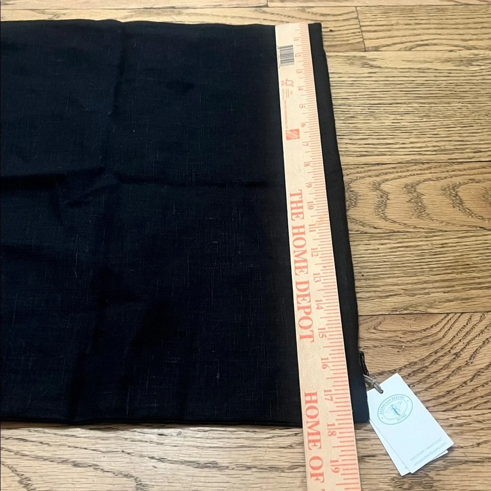 ELEISH VAN BREEMS HOME AXLINGS LINEN BLACK PILLOW SHAM‎
